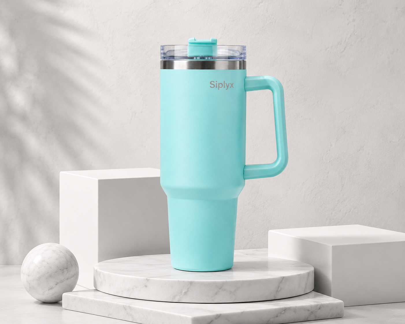 Siplyx™ Glacier Blue Thermal Tumbler – 40oz